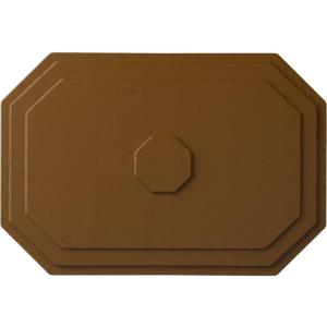 image25 14quotW x 17 14quotH x 1 34quotP Felix Ceiling MedallionSmokey Topaz Flat Finish