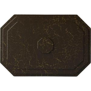 image25 14quotW x 17 14quotH x 1 34quotP Felix Ceiling MedallionStone Hearth Crackle Flat Finish