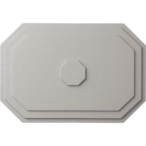 image25 14quotW x 17 14quotH x 1 34quotP Felix Ceiling MedallionUltra Pure White Flat Finish