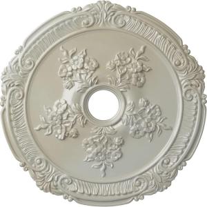 image26quotOD x 3 34quotID x 1 12quotP Attica with Rose Ceiling Medallion Fits Canopies up to 4 12quotFlash Blue Metallic Series
