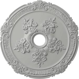 image26quotOD x 3 34quotID x 1 12quotP Attica with Rose Ceiling Medallion Fits Canopies up to 4 12quotFrost Flat Finish