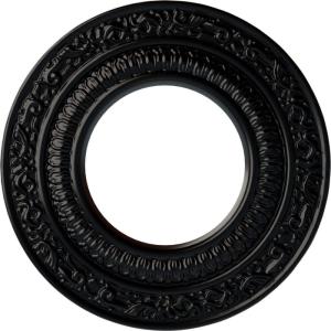 imageEkena Millwork CM08AD Andrea Ceiling Medallion 8 18quotOD x 4 18quotID x 12quotP PrimedHandPainted Jet Black