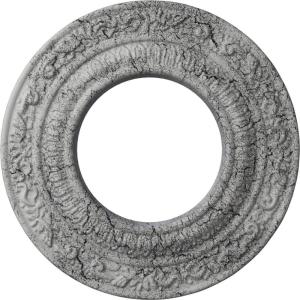 imageEkena Millwork CM08AD Andrea Ceiling Medallion 8 18quotOD x 4 18quotID x 12quotP PrimedHandPainted Ultra Pure White Crackle