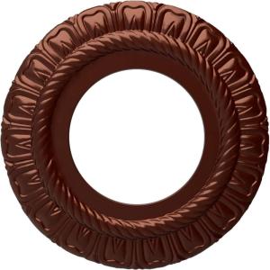 imageEkena Millwork CM09CL Claremont Ceiling Medallion 9quotOD x 4 12quotID x 12quotP Factory PrimedAntique Copper Metallic Series