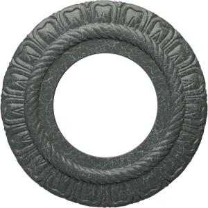 imageEkena Millwork CM09CL Claremont Ceiling Medallion 9quotOD x 4 12quotID x 12quotP Factory PrimedAthenian Green Crackle Flat Finish