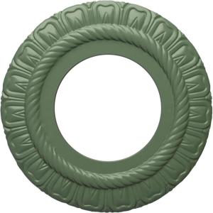 imageEkena Millwork CM09CL Claremont Ceiling Medallion 9quotOD x 4 12quotID x 12quotP Factory PrimedAthenian Green Flat Finish