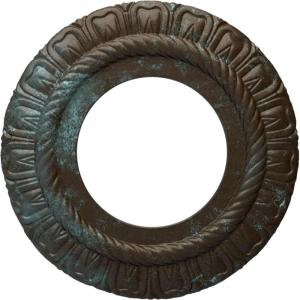 imageEkena Millwork CM09CL Claremont Ceiling Medallion 9quotOD x 4 12quotID x 12quotP Factory PrimedBronze Blue Patina Metallic Series