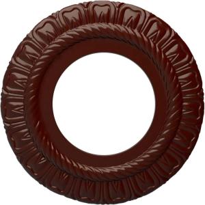 imageEkena Millwork CM09CL Claremont Ceiling Medallion 9quotOD x 4 12quotID x 12quotP Factory PrimedBrushed Mahogany Flat Finish