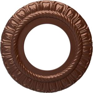 imageEkena Millwork CM09CL Claremont Ceiling Medallion 9quotOD x 4 12quotID x 12quotP Factory PrimedCopper Penny Metallic Series