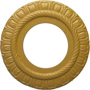 imageEkena Millwork CM09CL Claremont Ceiling Medallion 9quotOD x 4 12quotID x 12quotP Factory PrimedIridescent Gold Metallic Series