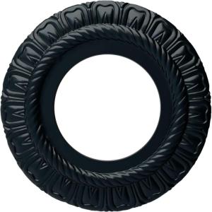 imageEkena Millwork CM09CL Claremont Ceiling Medallion 9quotOD x 4 12quotID x 12quotP Factory PrimedNight Shade Flat Finish