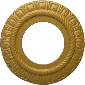 imageEkena Millwork CM09CL Claremont Ceiling Medallion 9quotOD x 4 12quotID x 12quotP Factory PrimedPharaohs Gold Metallic Series