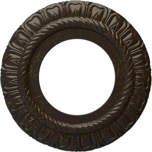 imageEkena Millwork CM09CL Claremont Ceiling Medallion 9quotOD x 4 12quotID x 12quotP Factory PrimedStone Hearth Crackle Flat Finish