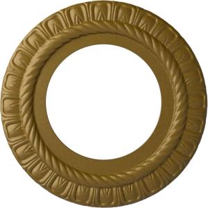 imageEkena Millwork CM10CL Claremont Ceiling Medallion 10 58quotOD x 5 34quotID x 12quotP Factory PrimedHandPainted Gold