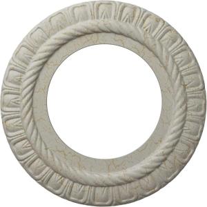 imageEkena Millwork CM10CL Claremont Ceiling Medallion 10 58quotOD x 5 34quotID x 12quotP Factory PrimedHandPainted Pot of Cream Crackle