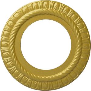 imageEkena Millwork CM10CL Claremont Ceiling Medallion 10 58quotOD x 5 34quotID x 12quotP Factory PrimedHandPainted Rich Gold