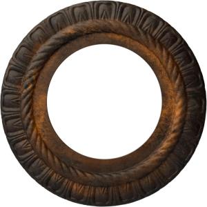 imageEkena Millwork CM10CL Claremont Ceiling Medallion 10 58quotOD x 5 34quotID x 12quotP Factory PrimedHandPainted Rust