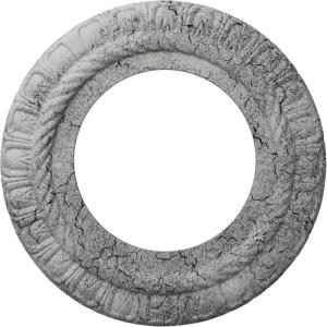 imageEkena Millwork CM10CL Claremont Ceiling Medallion 10 58quotOD x 5 34quotID x 12quotP Factory PrimedHandPainted Ultra Pure White Crackle