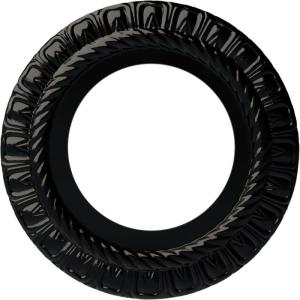 imageEkena Millwork CM10CL Claremont Ceiling Medallion 10 58quotOD x 5 34quotID x 12quotP Factory PrimedHandpainted Black Pearl