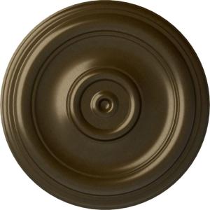 imageEkena Millwork CM12TR Traditional Ceiling Medallion Fits Canopies up to 2 34quot12quotOD x 1quotP Primed 1 eachBrass Metallic Series