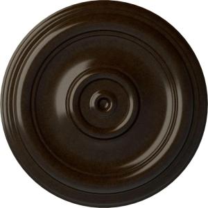 imageEkena Millwork CM12TR Traditional Ceiling Medallion Fits Canopies up to 2 34quot12quotOD x 1quotP Primed 1 eachBronze Metallic Series
