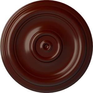 imageEkena Millwork CM12TR Traditional Ceiling Medallion Fits Canopies up to 2 34quot12quotOD x 1quotP Primed 1 eachBrushed Mahogany Flat Finish