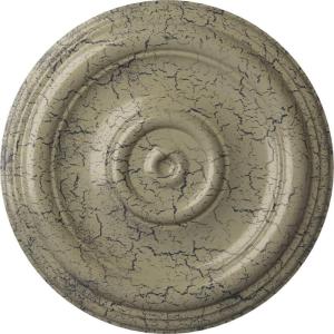 imageEkena Millwork CM12TR Traditional Ceiling Medallion Fits Canopies up to 2 34quot12quotOD x 1quotP Primed 1 eachCastle Stone Crackle Flat Finish