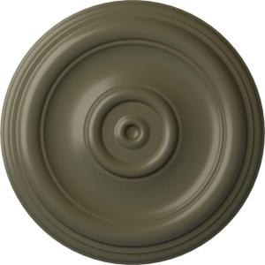 imageEkena Millwork CM12TR Traditional Ceiling Medallion Fits Canopies up to 2 34quot12quotOD x 1quotP Primed 1 eachPainted Turtle Flat Finish