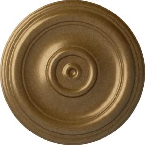 imageEkena Millwork CM12TR Traditional Ceiling Medallion Fits Canopies up to 2 34quot12quotOD x 1quotP Primed 1 eachPale Gold Metallic Series