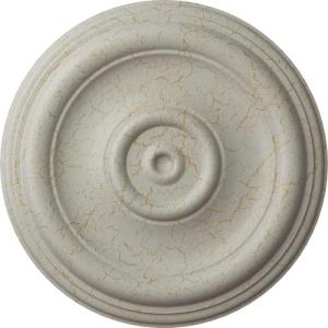 imageEkena Millwork CM12TR Traditional Ceiling Medallion Fits Canopies up to 2 34quot12quotOD x 1quotP Primed 1 eachPot of Cream Crackle Flat Finish