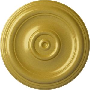imageEkena Millwork CM12TR Traditional Ceiling Medallion Fits Canopies up to 2 34quot12quotOD x 1quotP Primed 1 eachRich Gold Metallic Series