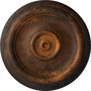imageEkena Millwork CM12TR Traditional Ceiling Medallion Fits Canopies up to 2 34quot12quotOD x 1quotP Primed 1 eachRust Metallic Series