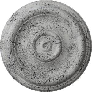 imageEkena Millwork CM12TR Traditional Ceiling Medallion Fits Canopies up to 2 34quot12quotOD x 1quotP Primed 1 eachUltra Pure White Crackle Flat Finish