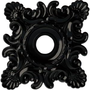 imageEkena Millwork CM18CR Crawley Ceiling Medallion 18quotW x 18quotH x 3 14quotID x 1 12quotP Factory PrimedBlack Pearl Metallic Series