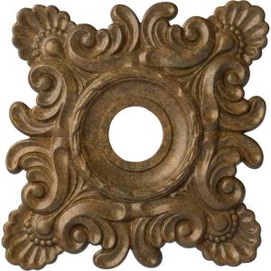 imageEkena Millwork CM18CR Crawley Ceiling Medallion 18quotW x 18quotH x 3 14quotID x 1 12quotP Factory PrimedRubbed Bronze Metallic Series