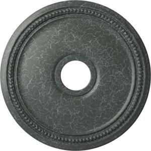 imageEkena Millwork CM18DI Diane Ceiling Medallion 18quotOD x 3 58quotID x 1 18quotP Fits Canopies up to 5 38quot Factory PrimedAthenian Green Crackle Flat Finish