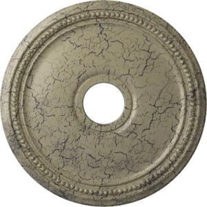 imageEkena Millwork CM18DI Diane Ceiling Medallion 18quotOD x 3 58quotID x 1 18quotP Fits Canopies up to 5 38quot Factory PrimedCastle Stone Crackle Flat Finish