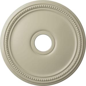 imageEkena Millwork CM18DI Diane Ceiling Medallion 18quotOD x 3 58quotID x 1 18quotP Fits Canopies up to 5 38quot Factory PrimedClear Yellow Flat Finish