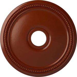 imageEkena Millwork CM18DI Diane Ceiling Medallion 18quotOD x 3 58quotID x 1 18quotP Fits Canopies up to 5 38quot Factory PrimedFirebrick Flat Finish