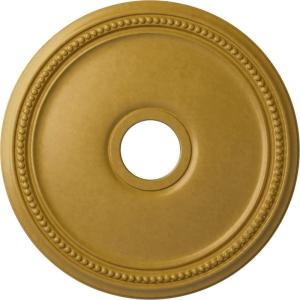 imageEkena Millwork CM18DI Diane Ceiling Medallion 18quotOD x 3 58quotID x 1 18quotP Fits Canopies up to 5 38quot Factory PrimedIridescent Gold Metallic Series