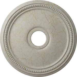 imageEkena Millwork CM18DI Diane Ceiling Medallion 18quotOD x 3 58quotID x 1 18quotP Fits Canopies up to 5 38quot Factory PrimedPot of Cream Crackle Flat Finish