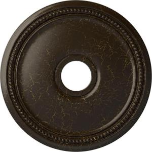 imageEkena Millwork CM18DI Diane Ceiling Medallion 18quotOD x 3 58quotID x 1 18quotP Fits Canopies up to 5 38quot Factory PrimedStone Hearth Crackle Flat Finish