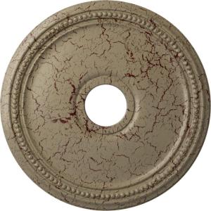 imageEkena Millwork CM18DI2 Diane Ceiling Medallion 18quotOD x 3 58quotID x 1 18quotP Fits Canopies up to 5 38quot Factory PrimedHandPainted Gobi Desert Crackle