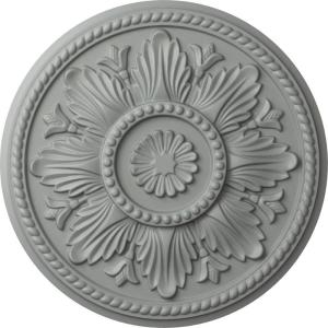 imageEkena Millwork CM18ED 18Inch OD x 5 12Inch ID x 1 34Inch Edinburgh Ceiling Medallion PrimedFactory Primed