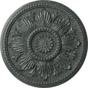 imageEkena Millwork CM18ED 18Inch OD x 5 12Inch ID x 1 34Inch Edinburgh Ceiling Medallion PrimedHandPainted Athenian Green Crackle