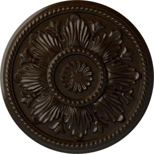 imageEkena Millwork CM18ED 18Inch OD x 5 12Inch ID x 1 34Inch Edinburgh Ceiling Medallion PrimedHandPainted Bronze