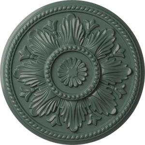 imageEkena Millwork CM18ED 18Inch OD x 5 12Inch ID x 1 34Inch Edinburgh Ceiling Medallion PrimedHandPainted Cloud Burst
