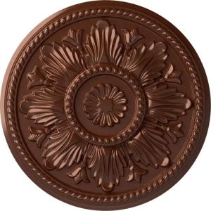 imageEkena Millwork CM18ED 18Inch OD x 5 12Inch ID x 1 34Inch Edinburgh Ceiling Medallion PrimedHandPainted Copper Penny