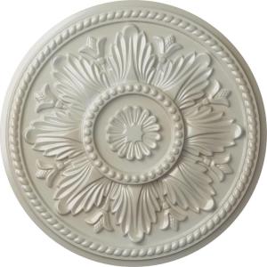 imageEkena Millwork CM18ED 18Inch OD x 5 12Inch ID x 1 34Inch Edinburgh Ceiling Medallion PrimedHandPainted Flash Blue