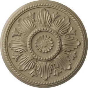 imageEkena Millwork CM18ED 18Inch OD x 5 12Inch ID x 1 34Inch Edinburgh Ceiling Medallion PrimedHandPainted Gobi Desert